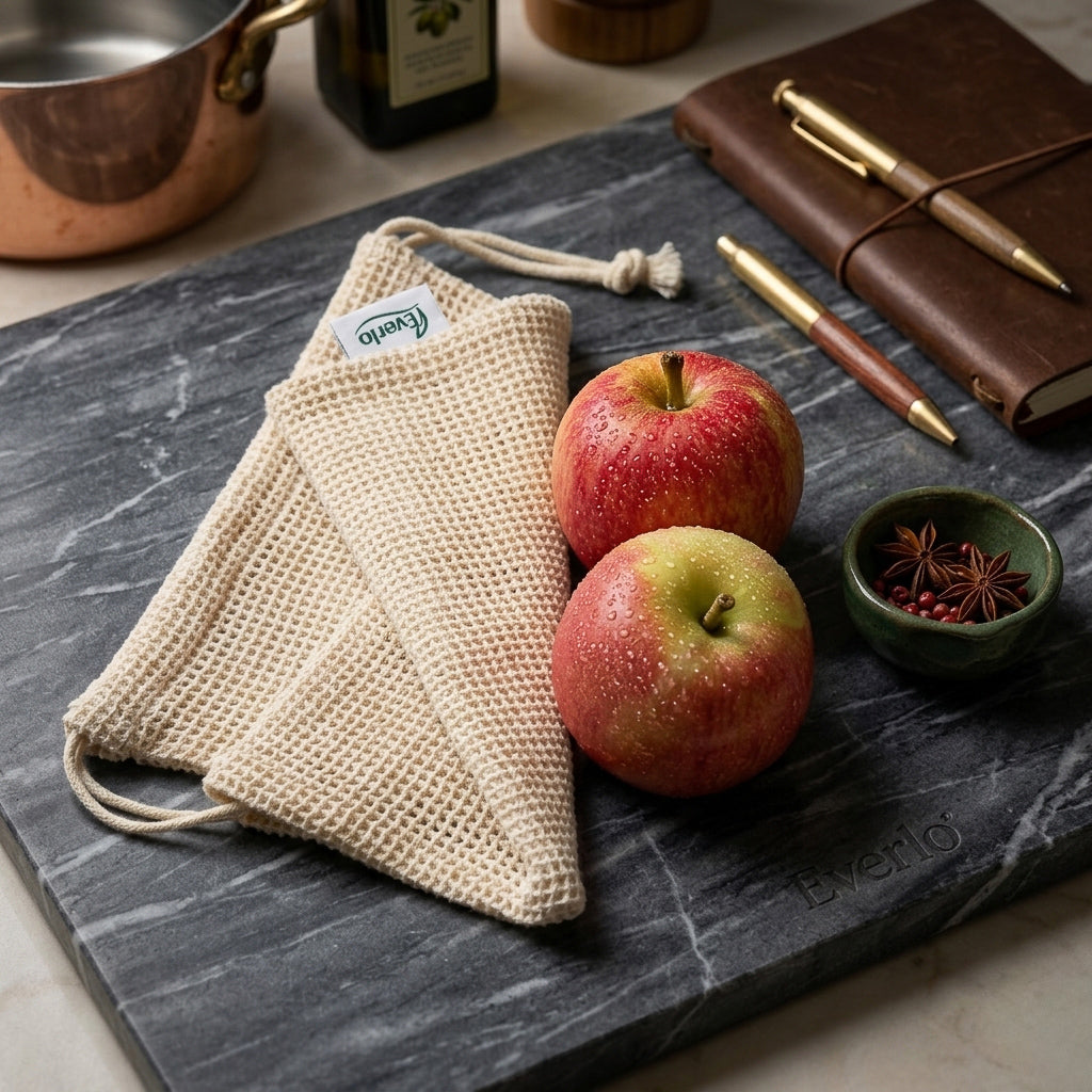 Reusable Cotton Mesh Produce Bag – Medium