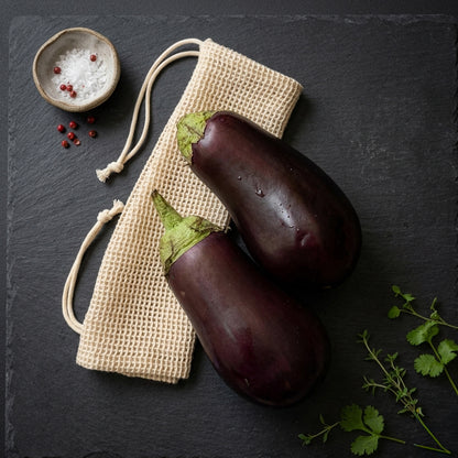Reusable Cotton Mesh Produce Bag – Large
