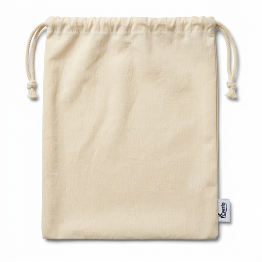 Reusable Cotton Muslin Produce Bag – Large