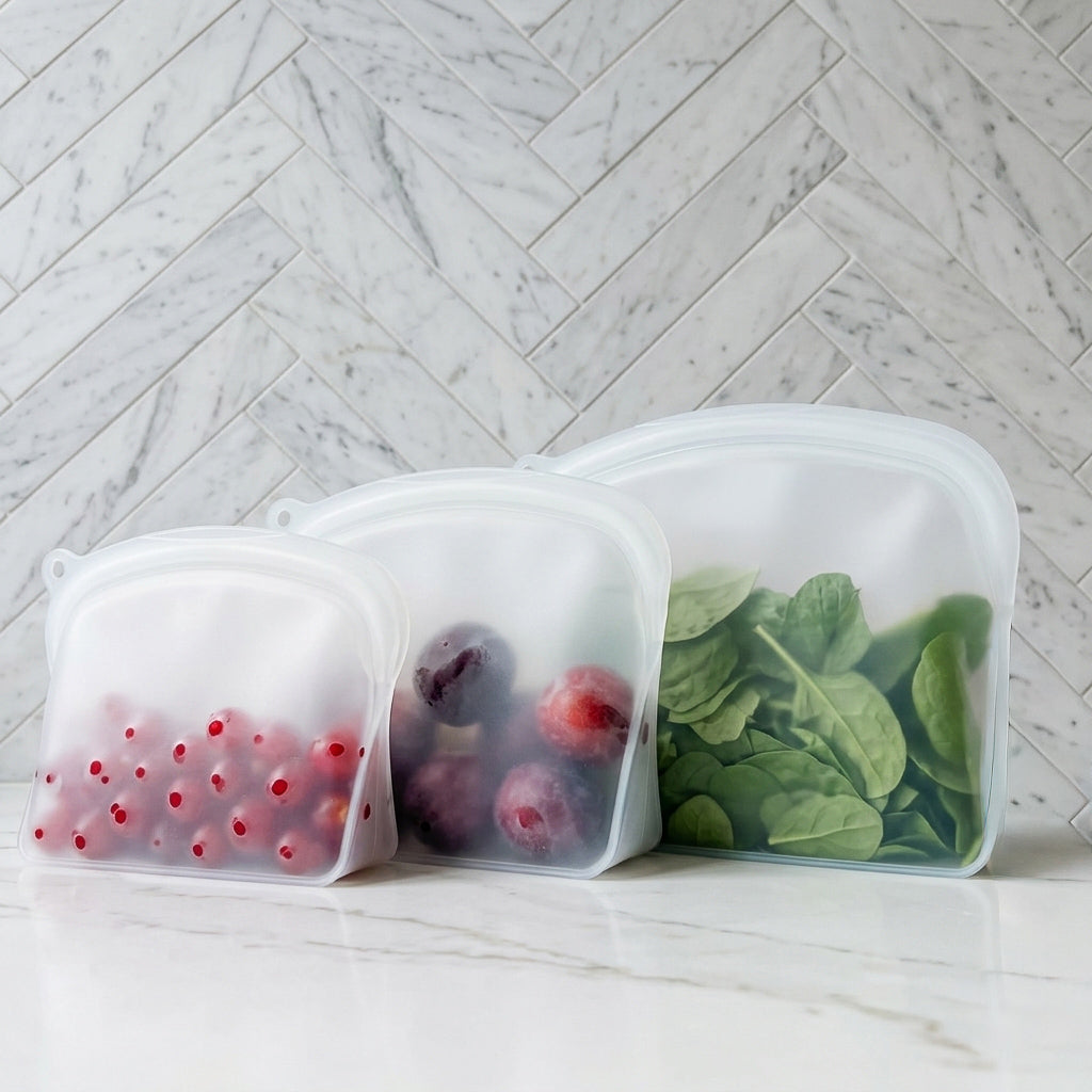 Reusable Silicone Food Storage Bag – 1200ml | Leakproof & BPA-Free