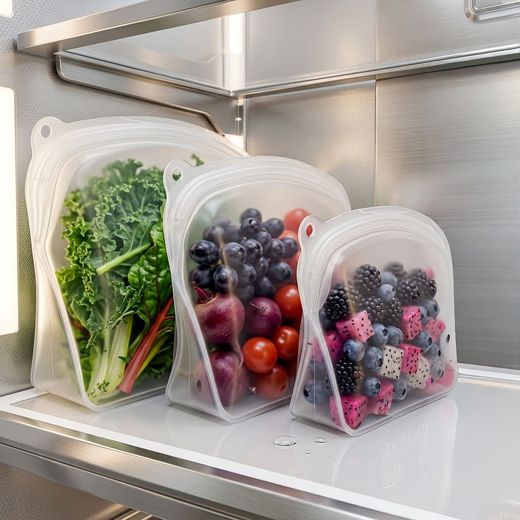 Reusable Silicone Food Storage Bag – 1200ml | Leakproof & BPA-Free
